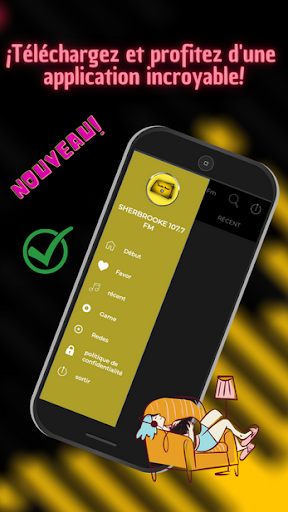 Android application 107.7 Fm Sherbrooke Radio screenshort