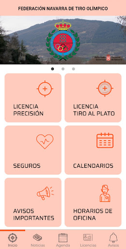 Android application Fed. Navarra Tiro Olímpico screenshort