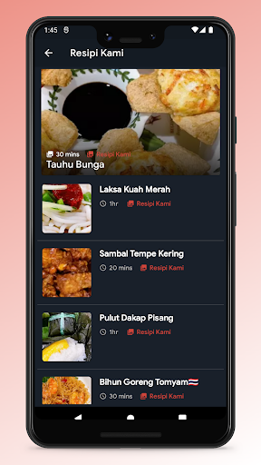 Malaysian Food Recipe App Screen 3