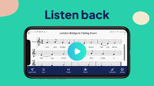 Screenshot of Halbestunde Sheet Music Reader