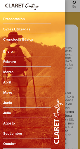 Android application Claret Contigo screenshort