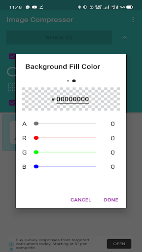 Image Compressor Screen 3