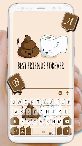 Poop N Paper Keyboard Theme Screenshot 1 - AppWisp.com