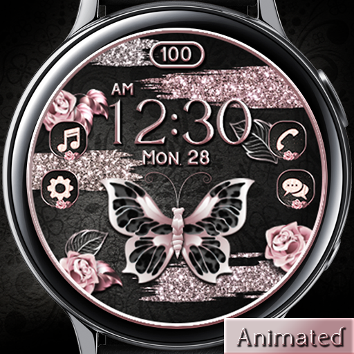 Rosegold Butterfly_Watchface logo