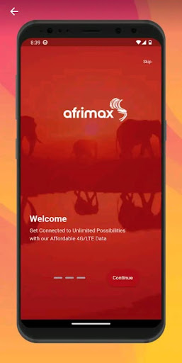 Android application MyAfrimax screenshort