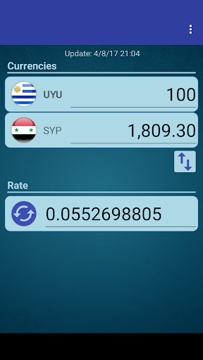 Android application UYU Peso x Syrian Pound screenshort