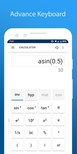 MultiCalc: Advanced Calculator Screen 2