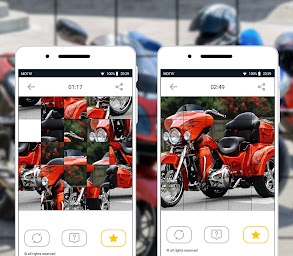 Jigsaw Motorcycle Puzzles: Smart Mosaic Games