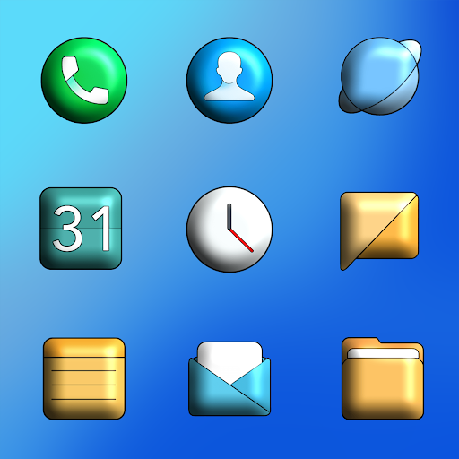 MiOS 3D - Icon Pack Screen 2
