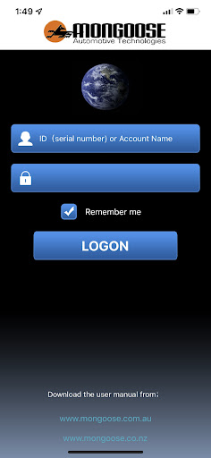 Android application Mongoose GPS Tracking 4G screenshort