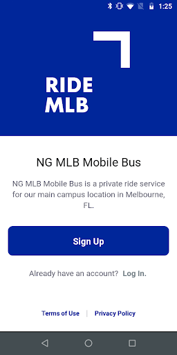 Android application NG MLB Mobile Bus screenshort