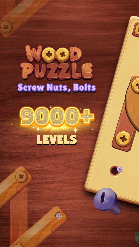 Wood Puzzle: Screw Nuts Puzzleのおすすめ画像1