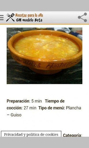 Recetas para GM Beta Screen 3
