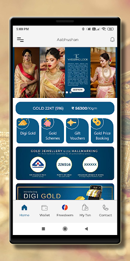 Android application Aabhushan Jewellers screenshort
