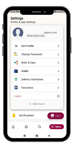 box food online delivery app Screen 3