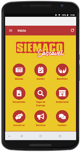 Android application SIEMACO CASCAVEL screenshort