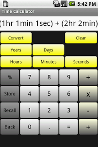 Время калькулятор