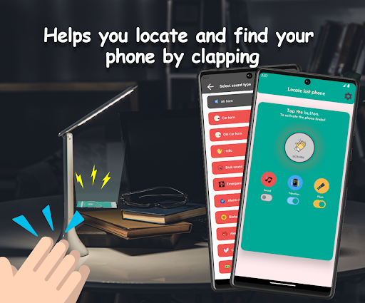 Android application Clap and find my phone screenshort