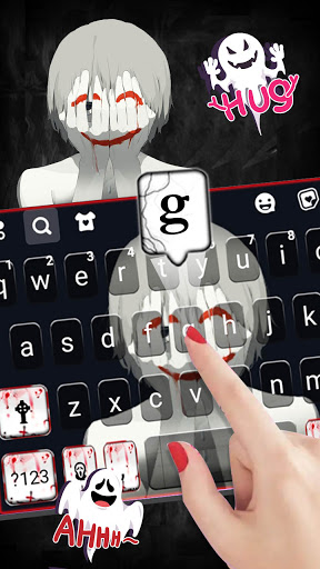 Creepy Smiley Man Keyboard The Screen 2