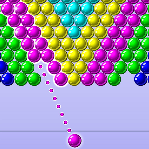 Colour bubble shooter logo