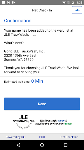 Net Check In - JLE TruckWash Screen 3