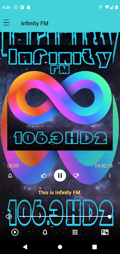 Android application Infinity FM screenshort