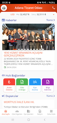 Android application Adana Ticaret Odası screenshort