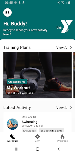 Android application North Shore YMCA screenshort