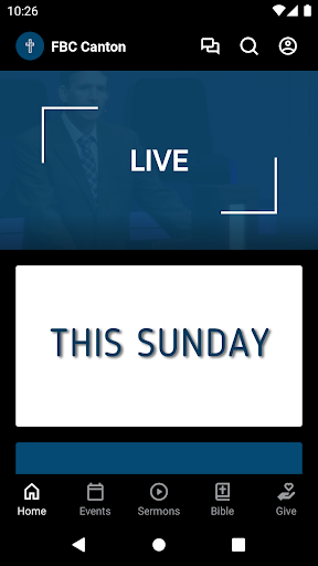 Android application First Baptist Church Canton screenshort