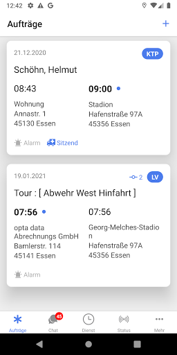 Android application CareMan Mobile screenshort