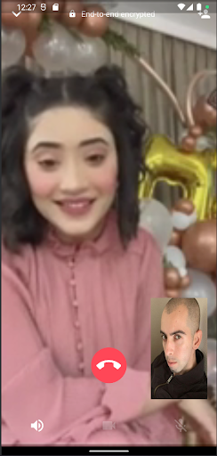 Android application Fake Call Shivangi Joshi Video screenshort