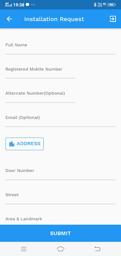 ZeroB Service App Screen 2