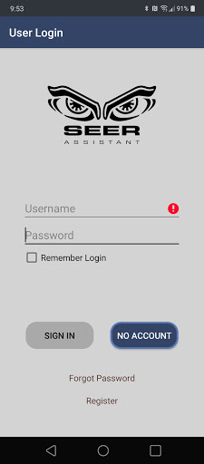 Android application SEER Assistant screenshort