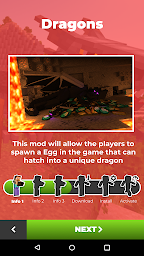 DRAGONS mod for Minecraft PE