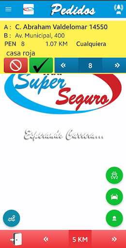 Android application Taxi Super Seguro Conductor screenshort