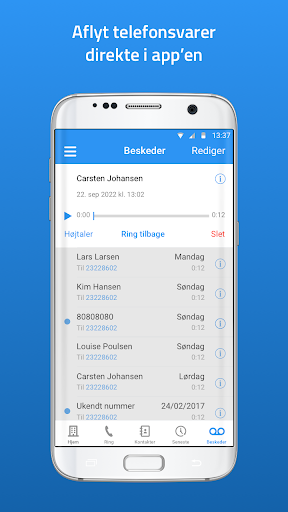 Android application Bizfone screenshort