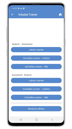 Vokabeltrainer Vallader Screen 2