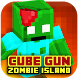 Cube Gun 3D : Zombie Island icon