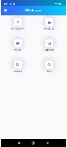 Android application UPI Manager | Generator screenshort
