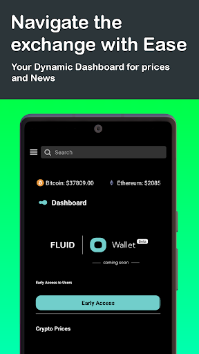 Fluid: Buy Bitcoin & Crypto Screen 2