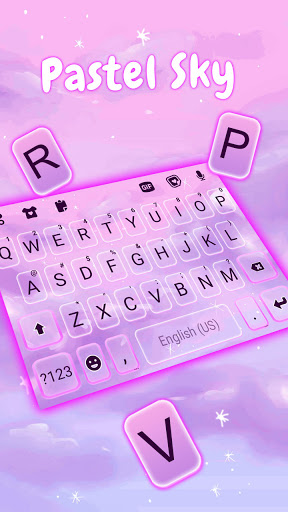 Pastel Sky Live Keyboard Backg Screen 2