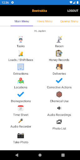 Android application BeeTrakka Lite | Bee Tracking screenshort