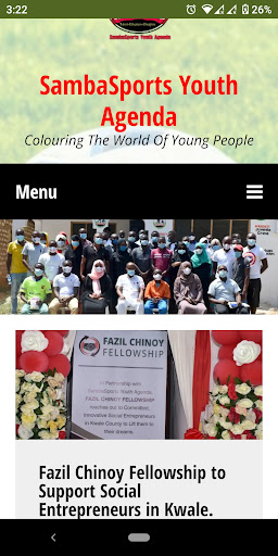 Android application SambaSports Youth Agenda screenshort