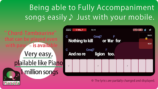 PianoVa for songs Screen 2