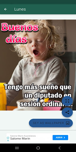 Saludos graciosos diarios Screen 2
