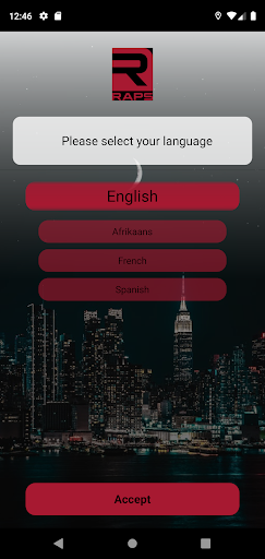 Android application RAPS SOS screenshort