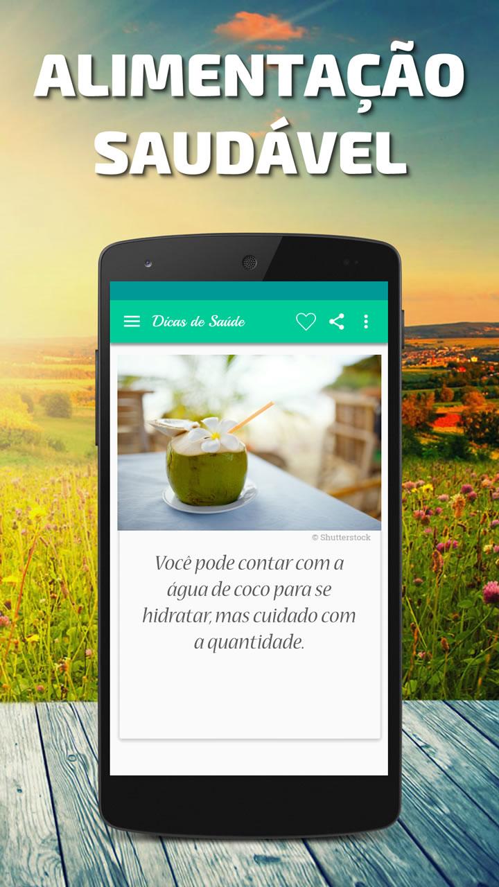 Android application Dicas de Saúde e Alimentação screenshort