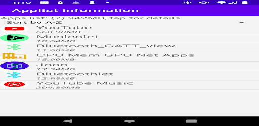 system CPU battery and Apps