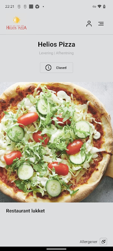 Android application Helios Pizza - Greve screenshort