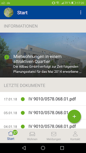 Android application MeinAllbau screenshort